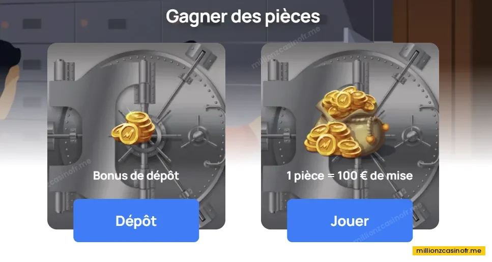 Boutique où les points accumulés se convertissent en récompenses sur Millionz